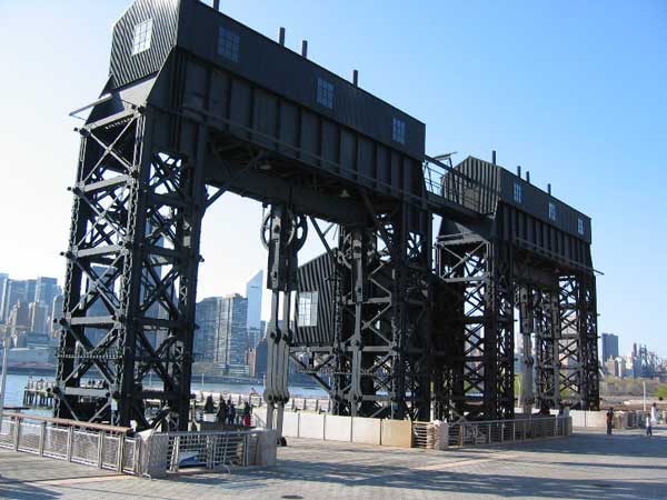 Gantries in Gantry Park